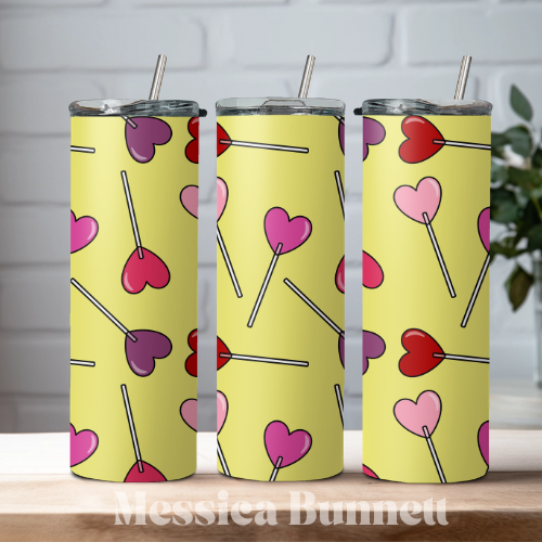 Heart lolly Lemon Tumbler