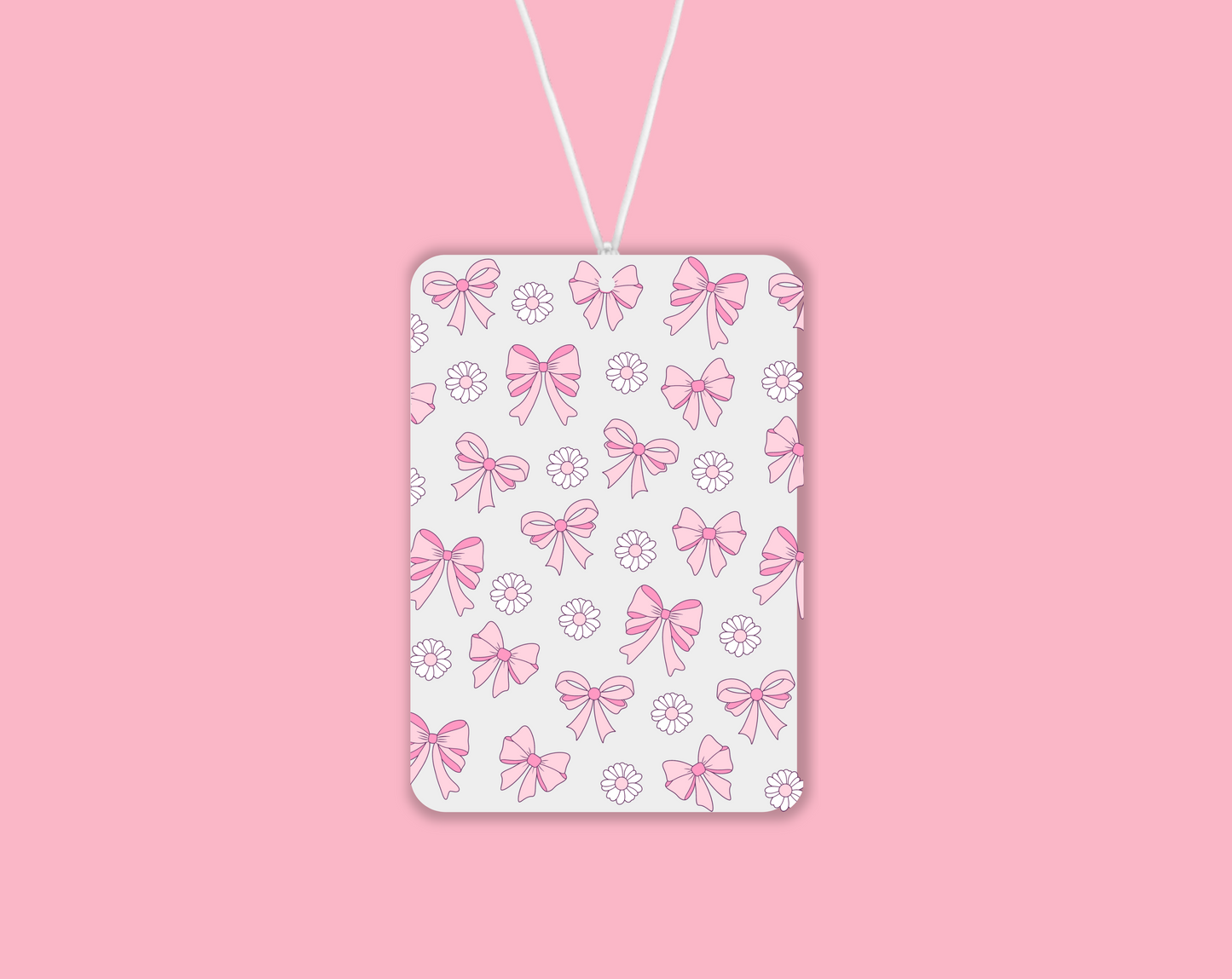 Pink bows and daisies air freshener