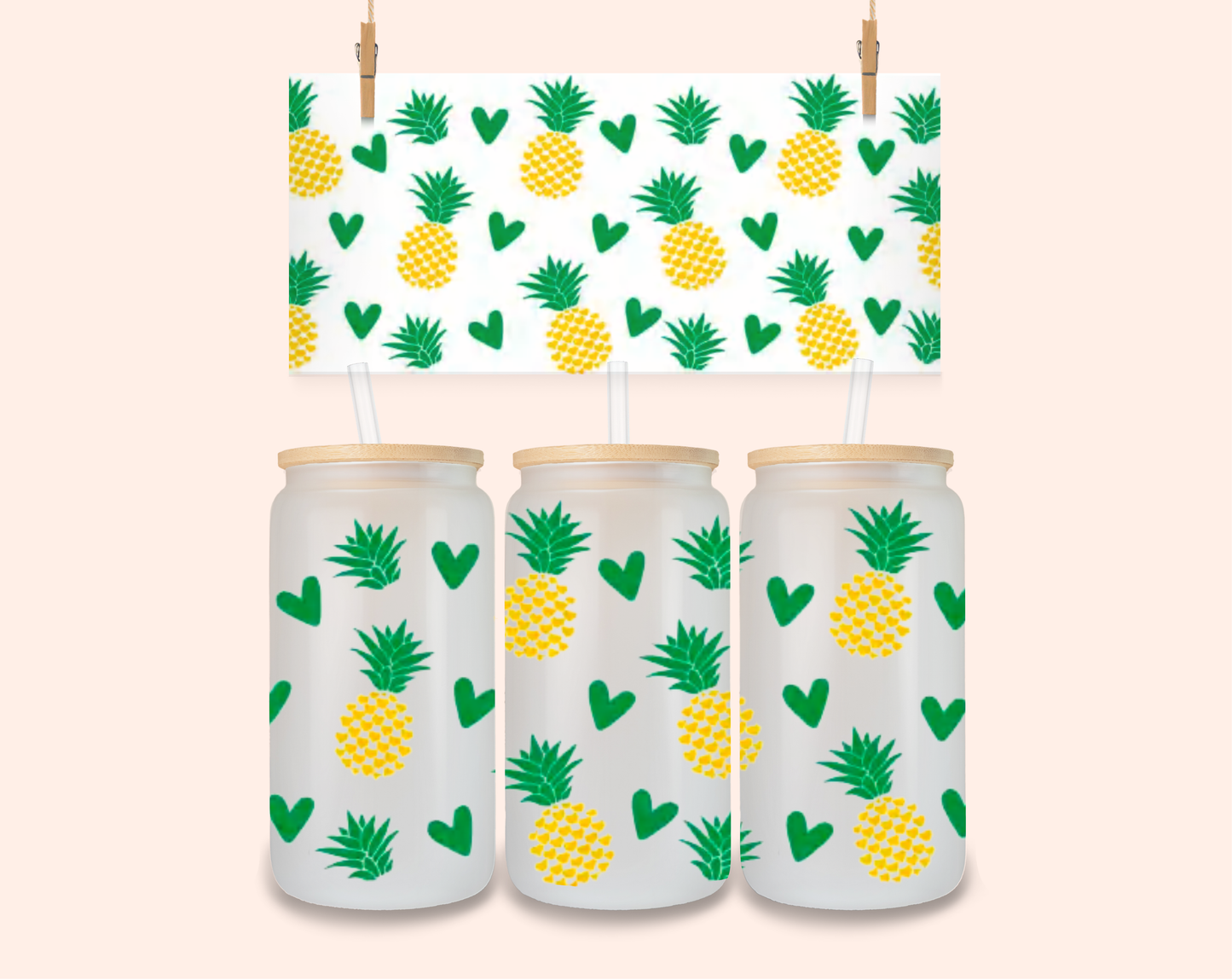 Pineapple UV DTF 16 Oz