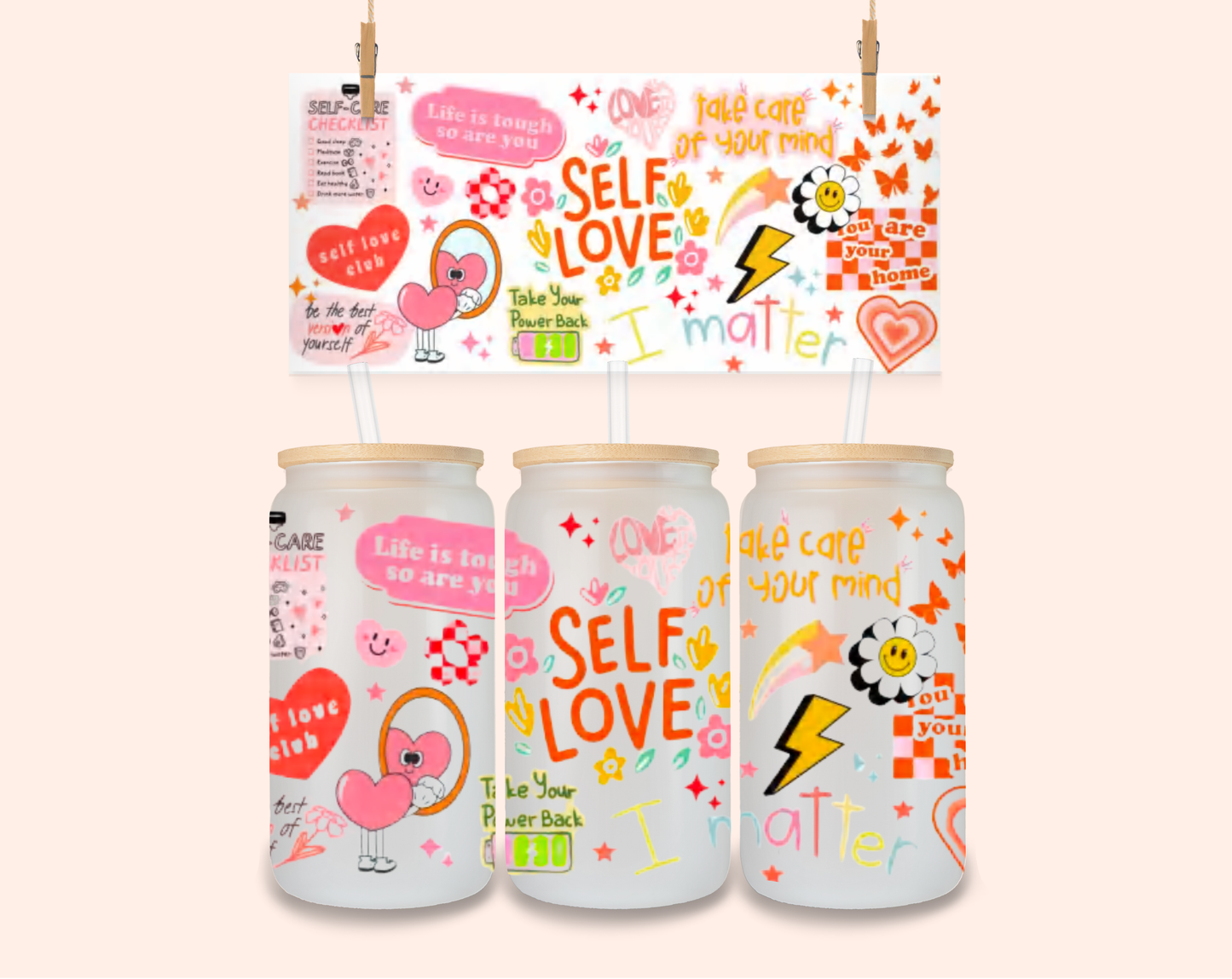 Self Love UV DTF 16 Oz