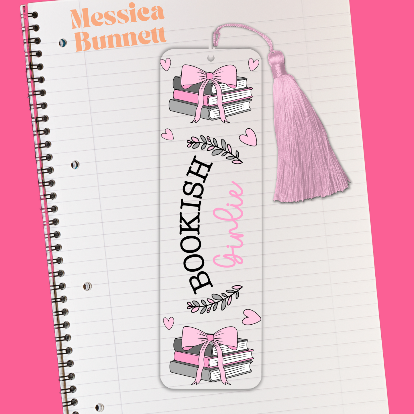 Bookish Girly Bookmark