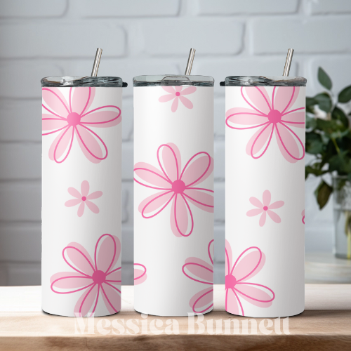 Pink Daisy Tubmbler