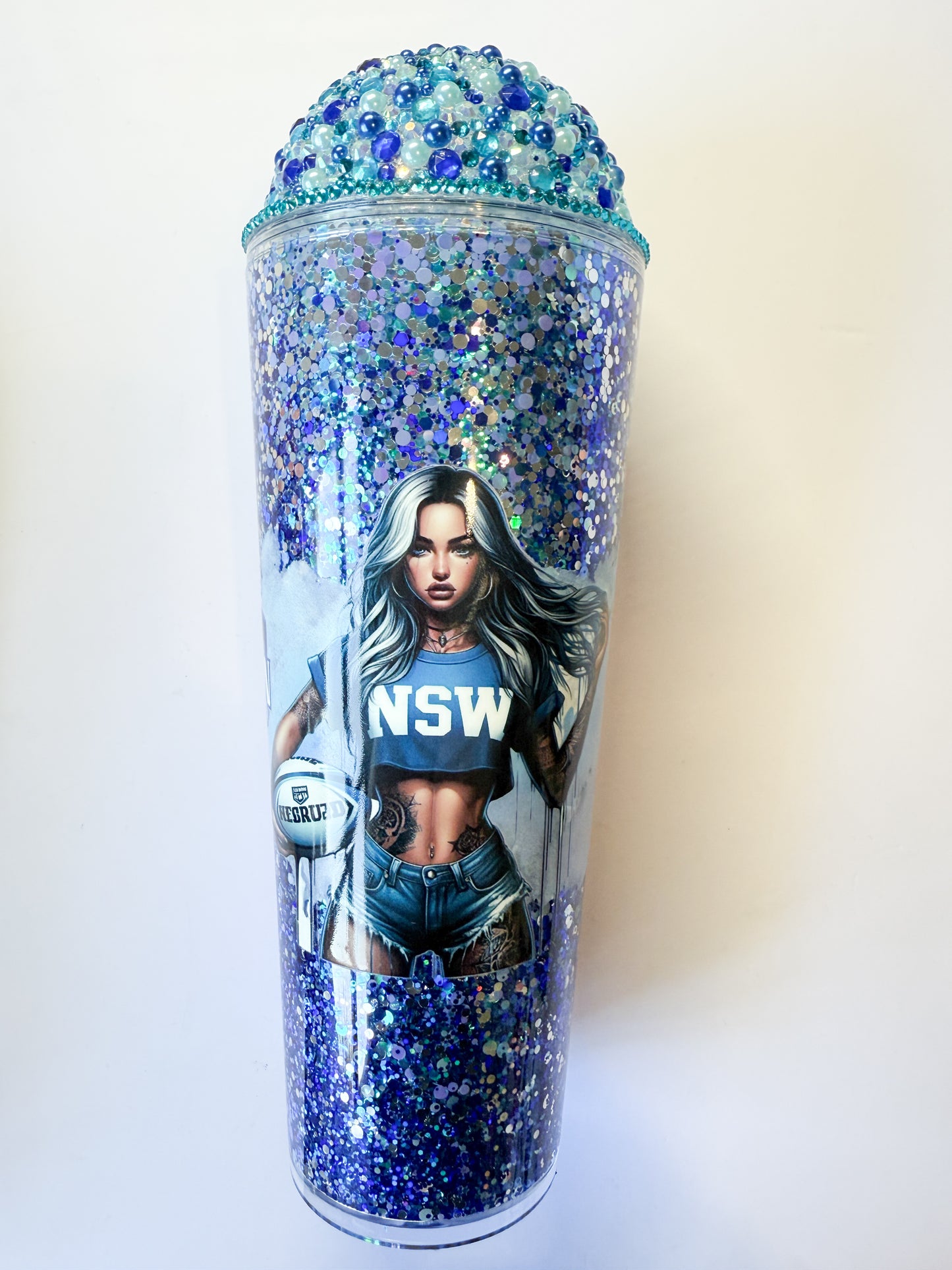 State of origin 24 Oz snowglobe