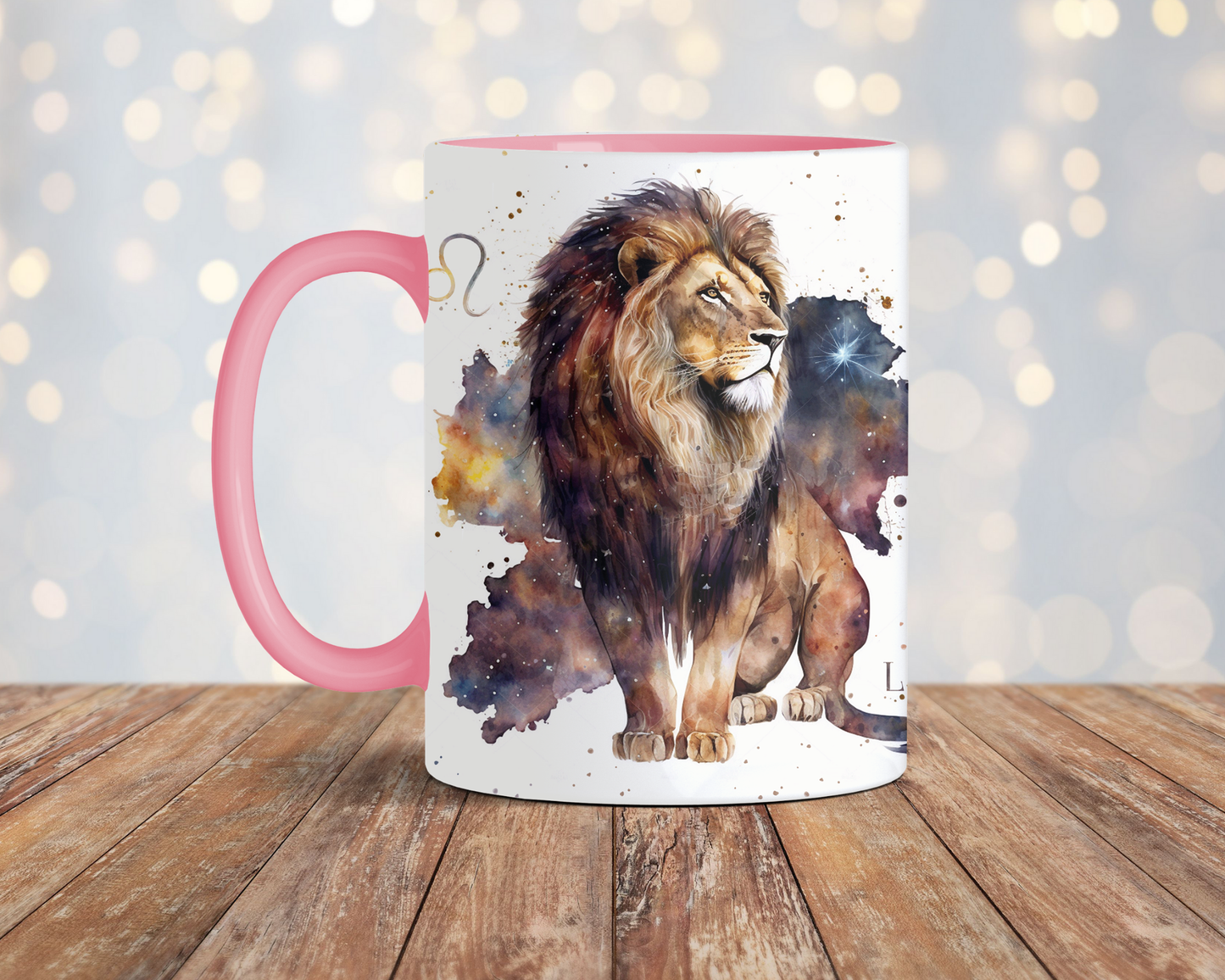 Leo Watercolour mug