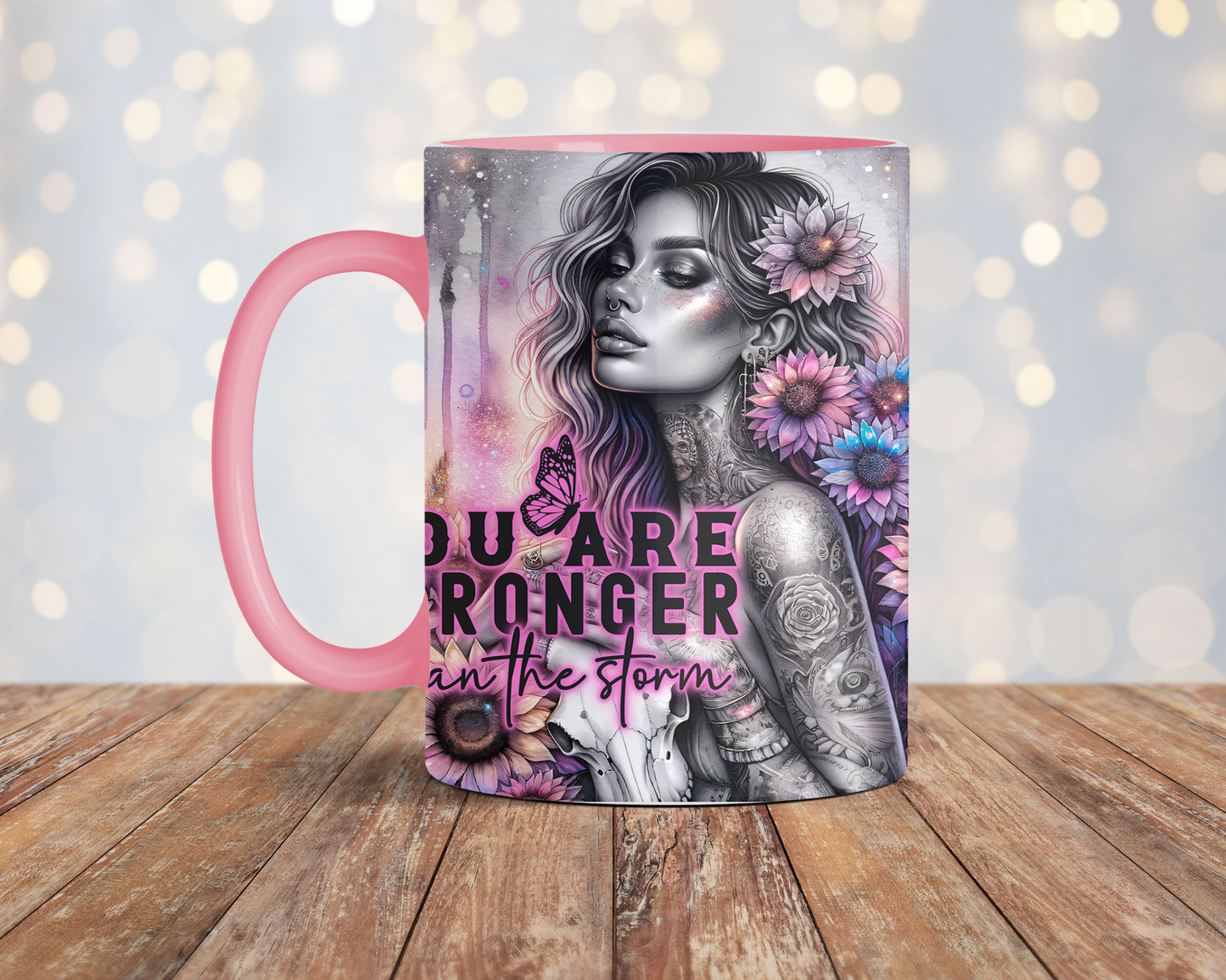 Stronger than the storm mug