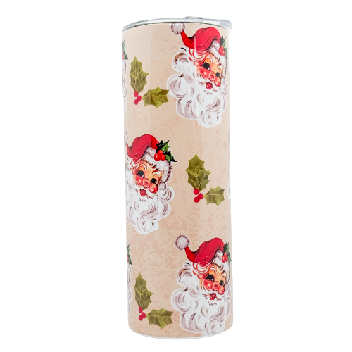 20oz tumbler Vintage Santa