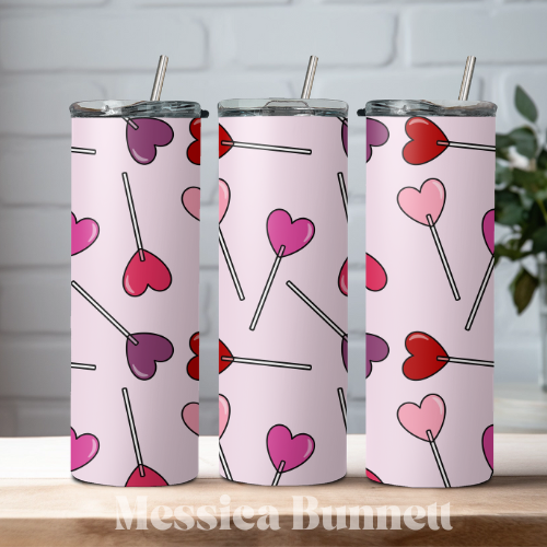 Heart lolly pink Tumbler