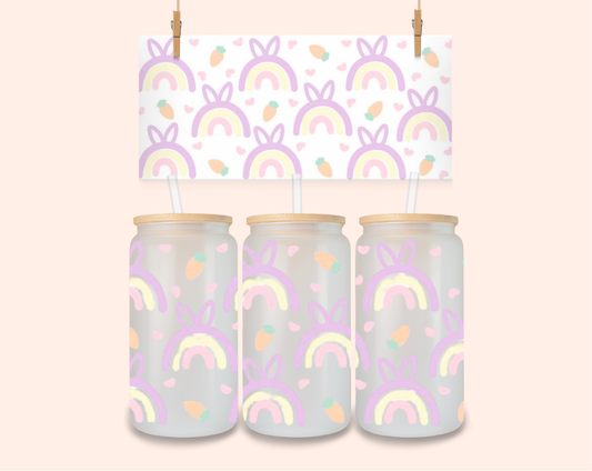 Rainbow Bunny UV DTF 16 Oz