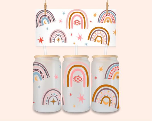 Rainbow Colourful UV DTF 16 Oz