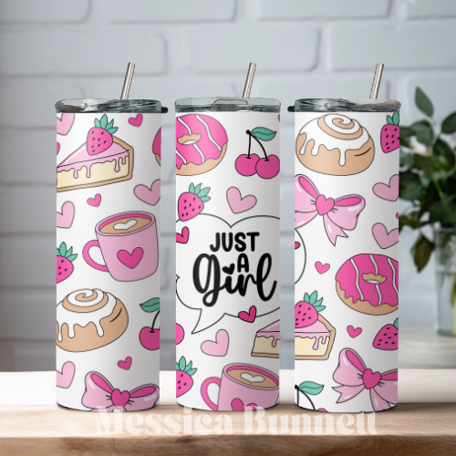 Just a Girl Tumbler