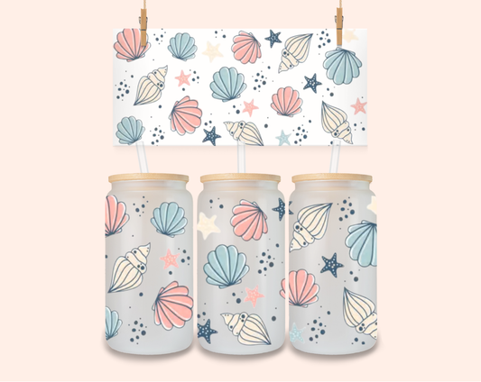Seashells UV DTF 16 Oz