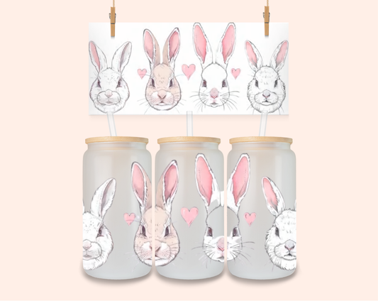 Bunny heads UV DTF 16 Oz