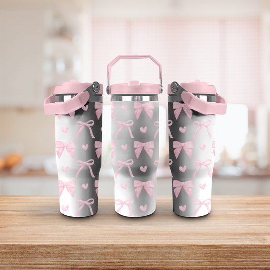 Bows and Hearts Drink Bottle