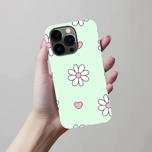 Daisies and Hearts Phone Case