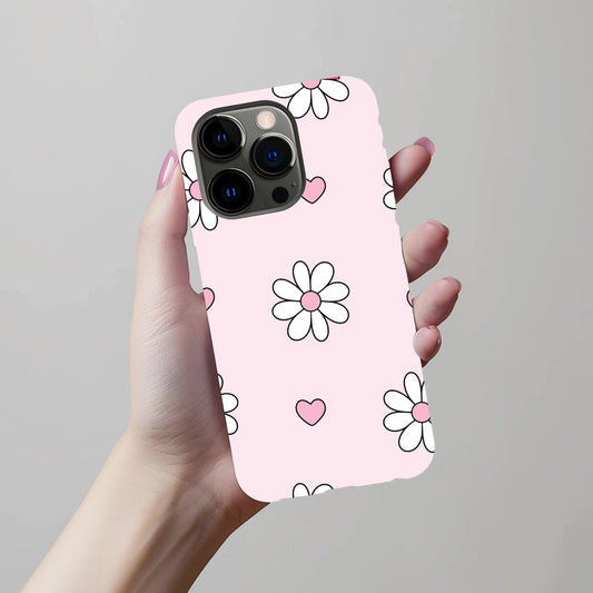 Daisies and Hearts Phone Case