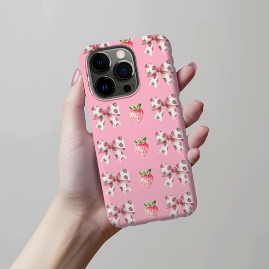 Strawberry Bows Phone Case