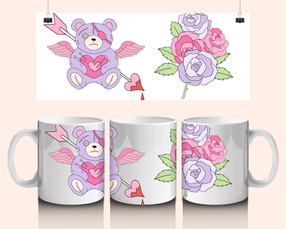Cupid bear mug