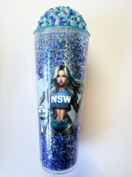 State of origin 24 Oz snowglobe
