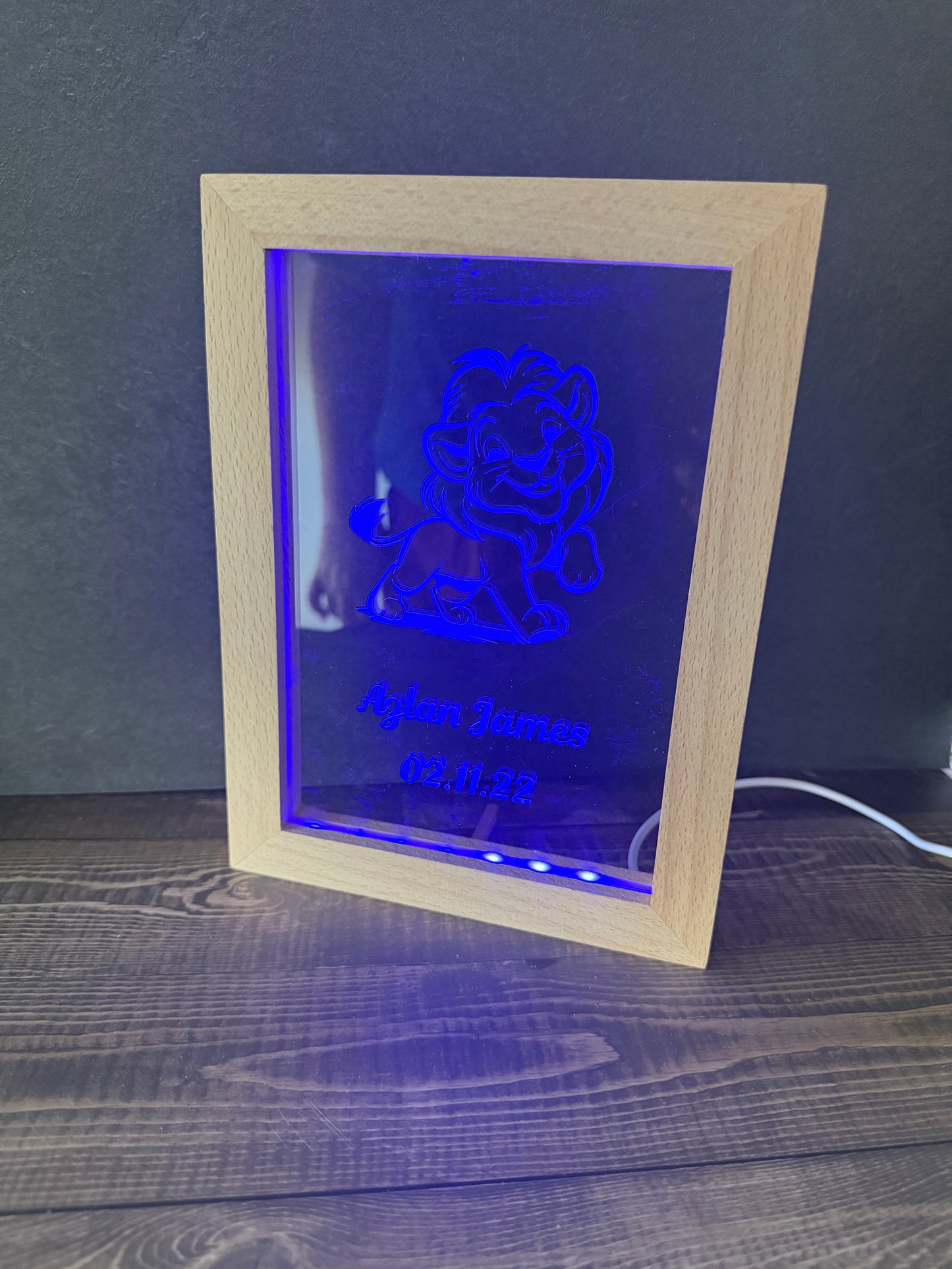 Custom Wooden Frame Night light