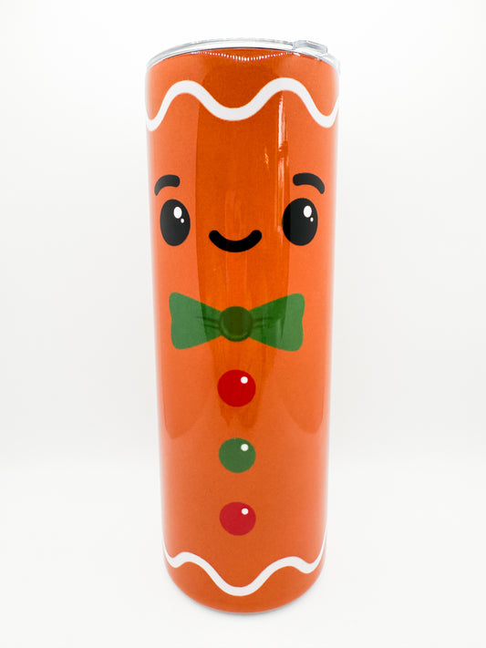 20oz tumbler  Gingerbread man