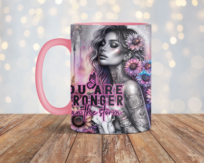 Stronger than the storm mug